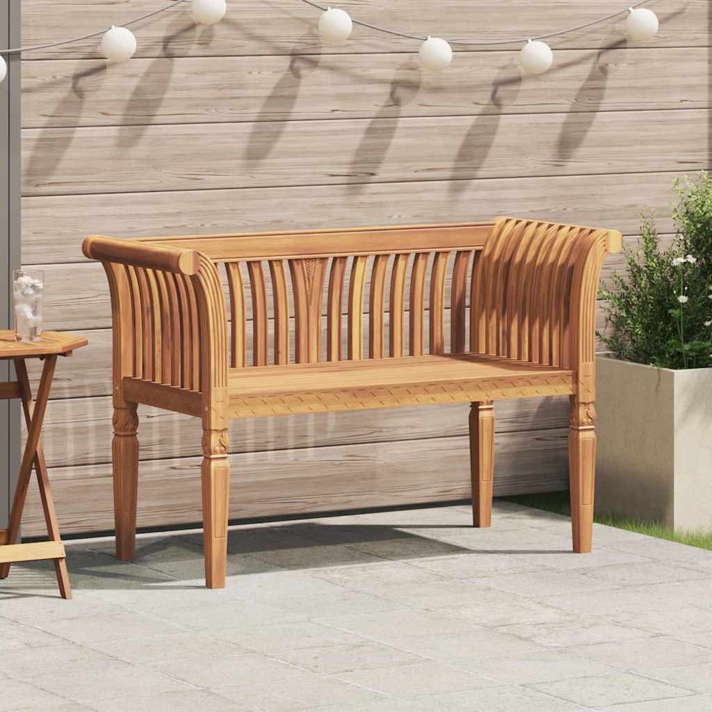 Banco de jardim Castanho 127.5 x 52 x 80 cm