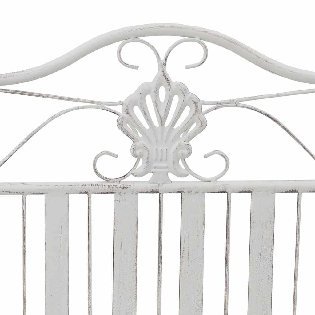 Banco de jardim Branco 104 x 54 x 93cm Aço
