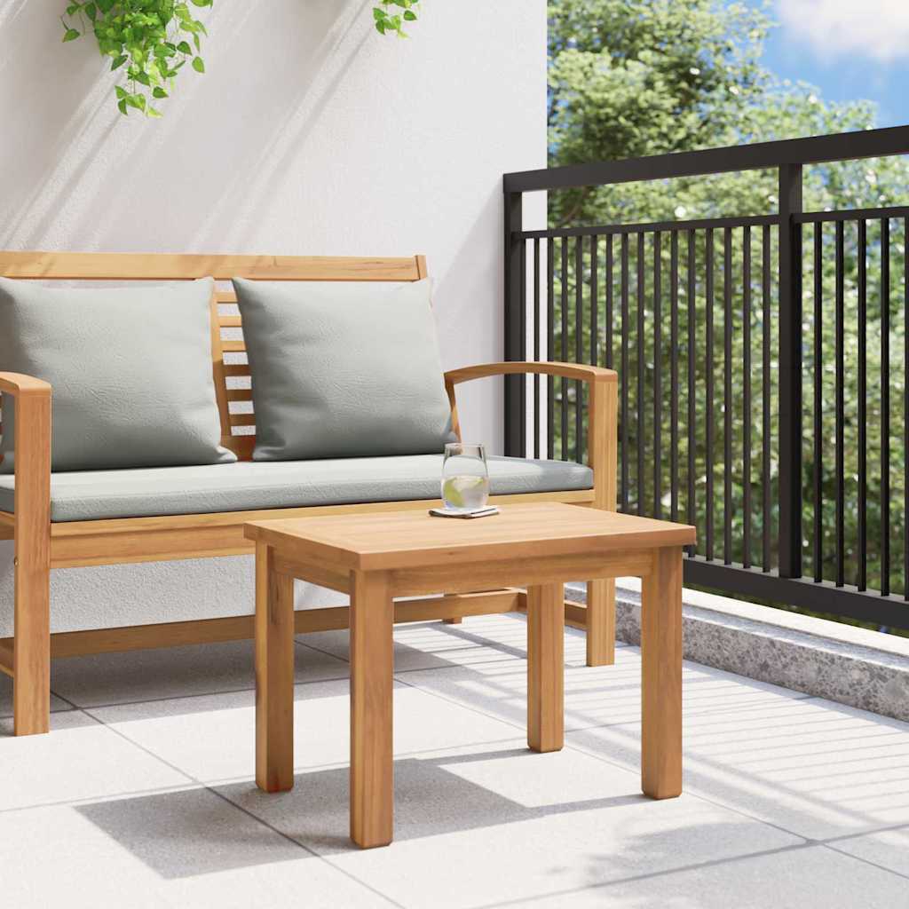 Mesa de centro Castanho 50 x 35 x 36 cm Madeira de teca maciça