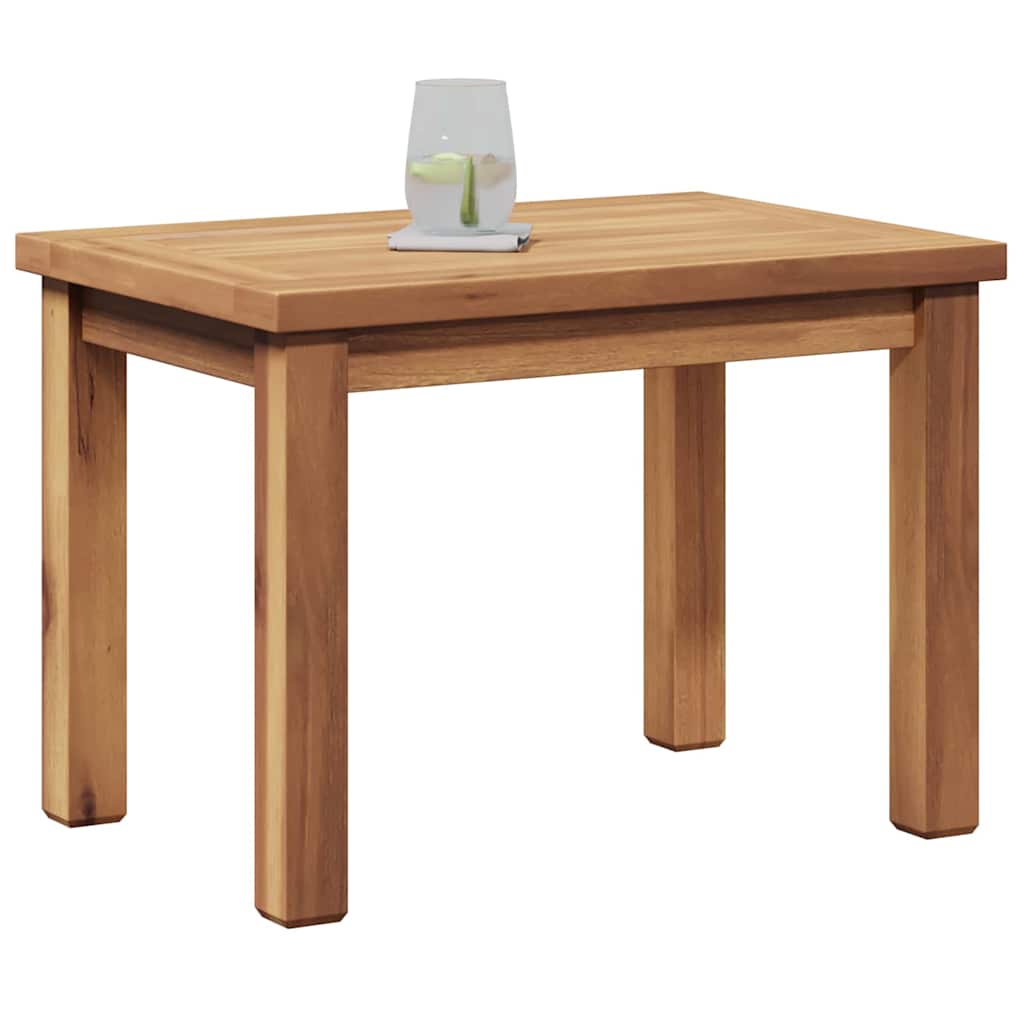 Mesa de centro Castanho 50 x 35 x 36 cm Madeira de teca maciça