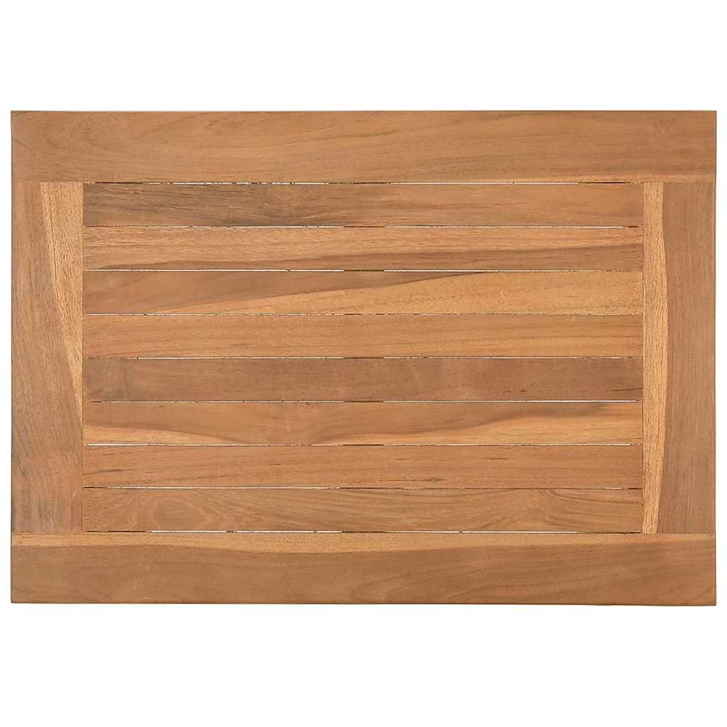 Mesa de centro Castanho 50 x 35 x 36 cm Madeira de teca maciça