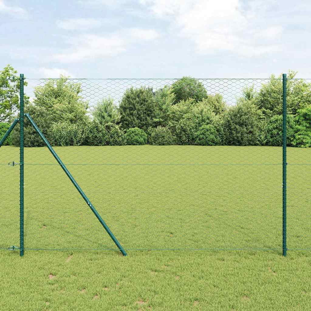 Cerca Hexagonal Verde 1.6 x 10 m Aço
