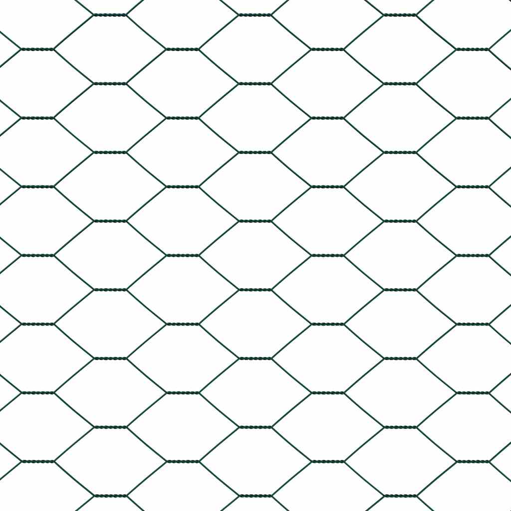Cerca Hexagonal Verde 0.4 x 100 m Aço