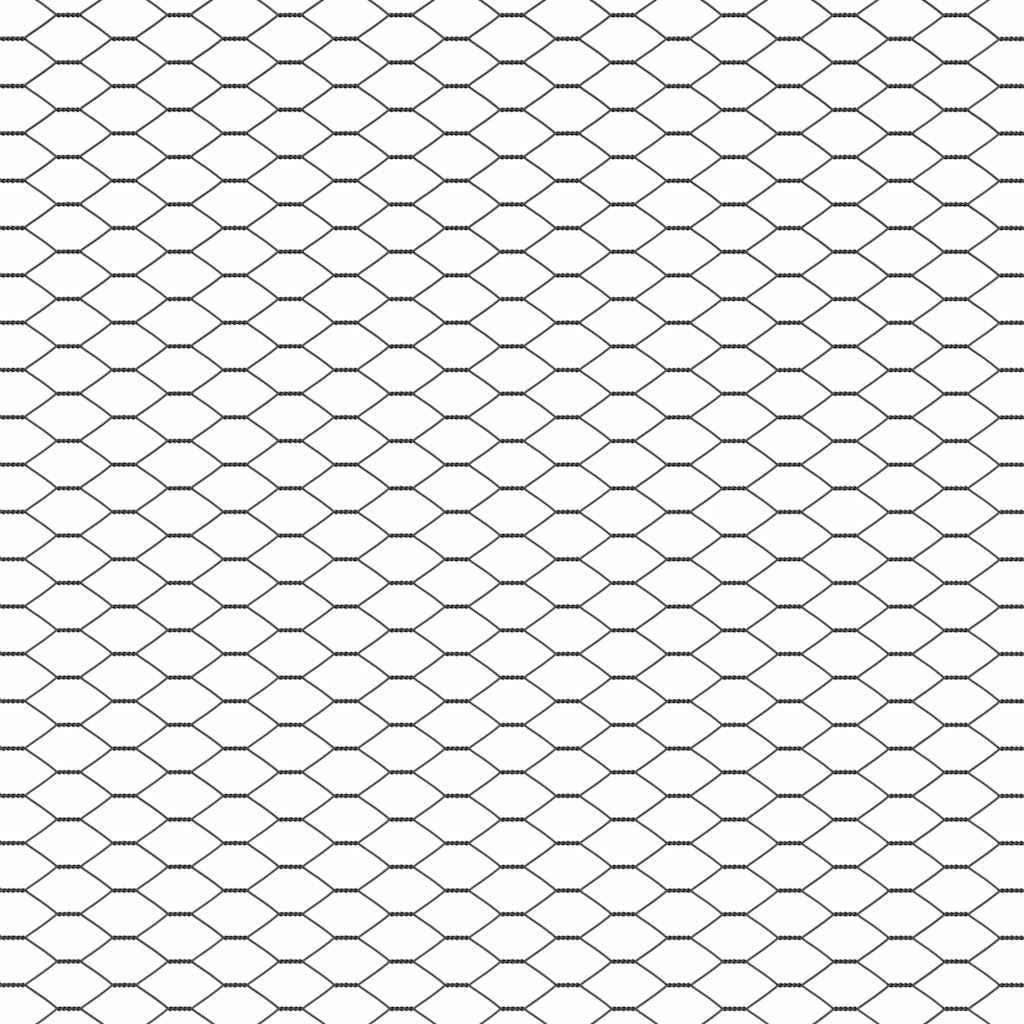 Cerca Hexagonal Cinzeto 1.4 x 25 m Aço