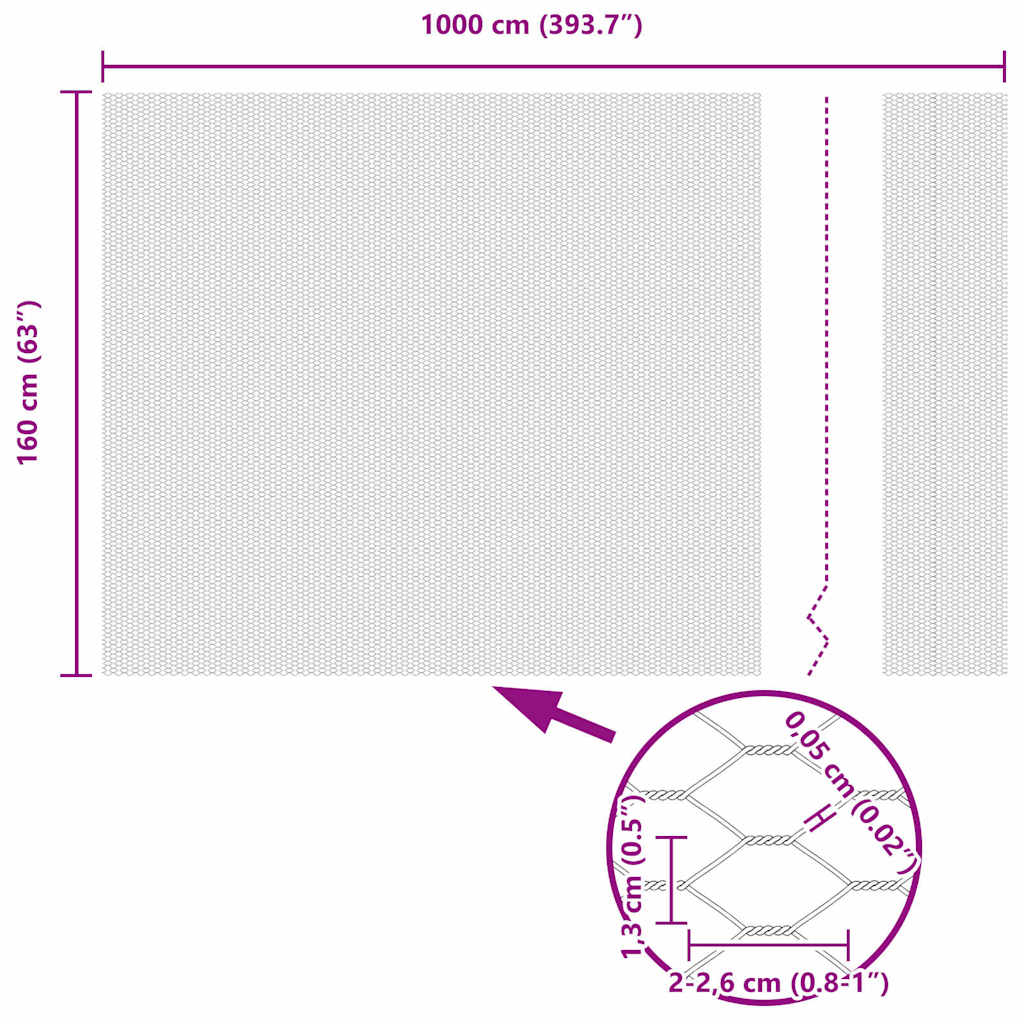 Cerca Hexagonal Prateado 1.6 x 10 m Aço galvanizado