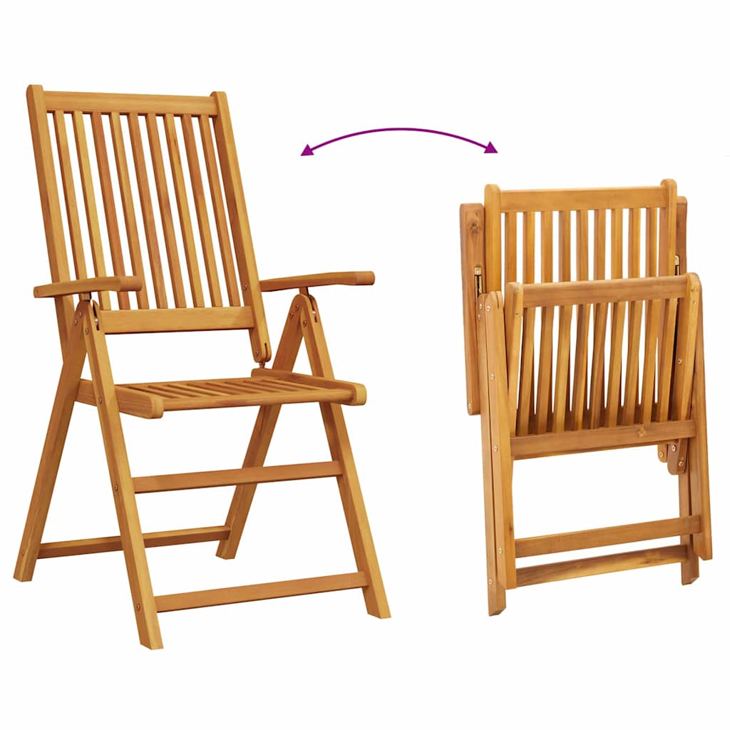 Conjunto de Jantar para Jardim 7 pcs Castanho