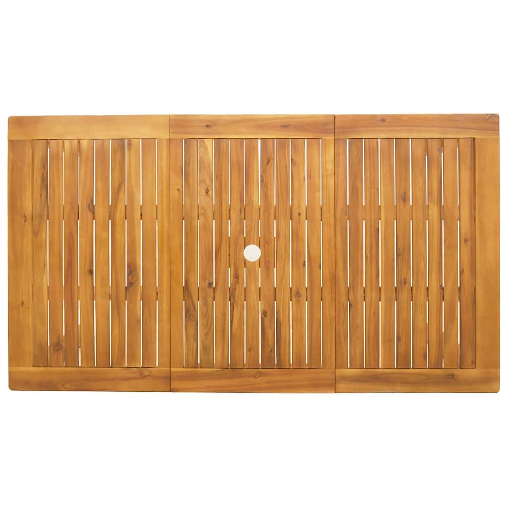 Conjunto de Jantar para Jardim 7 pcs Castanho