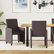 Cadeiras de Jantar 2 pcs Castanho escuro 57 x 66 x 94 cm tecido
