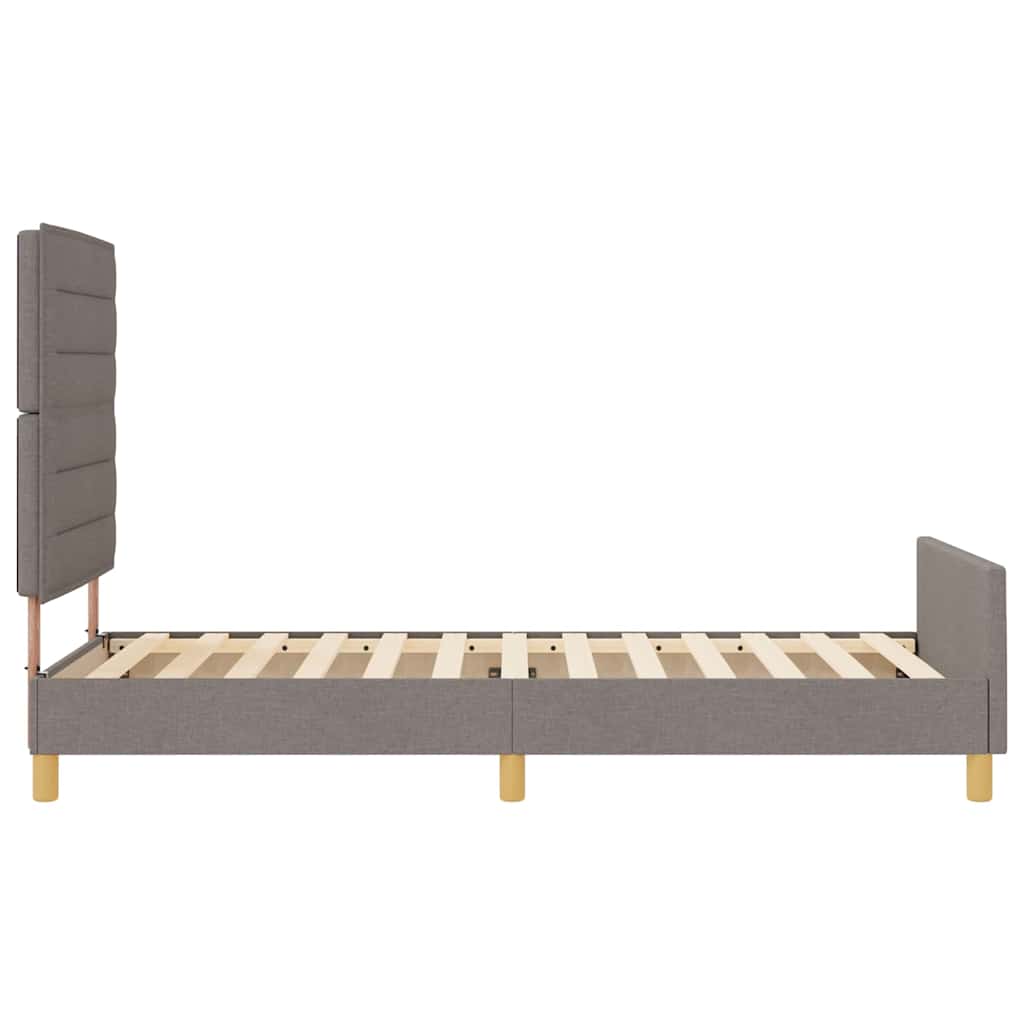 Estrutura da Cama Cinzento-acastanhado 100 x 200 cm tecido