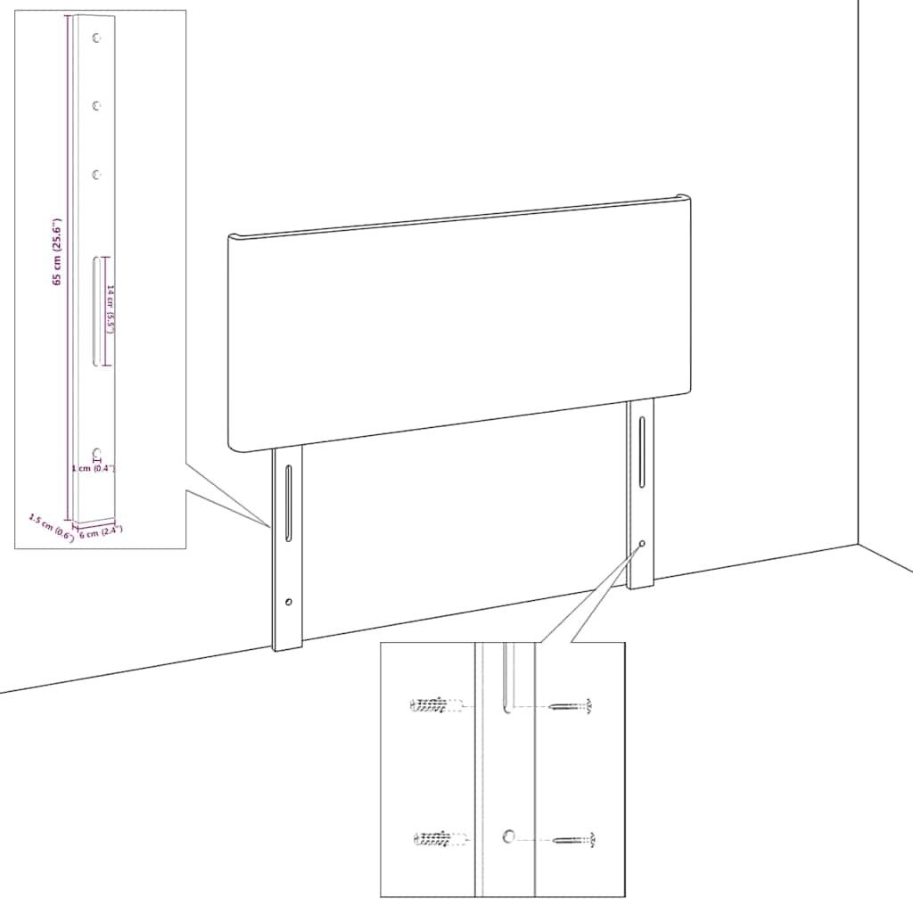 Estrutura da Cama Cinzento-acastanhado 100 x 200 cm tecido