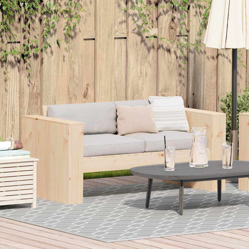 Sofá de jardim Castanho 134 x 60 x 62 cm