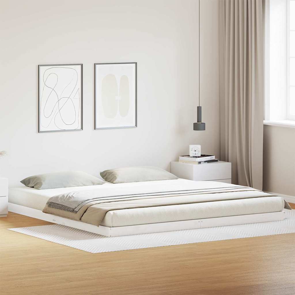 Estrutura de cama de chão Natural 200 x 220 cm