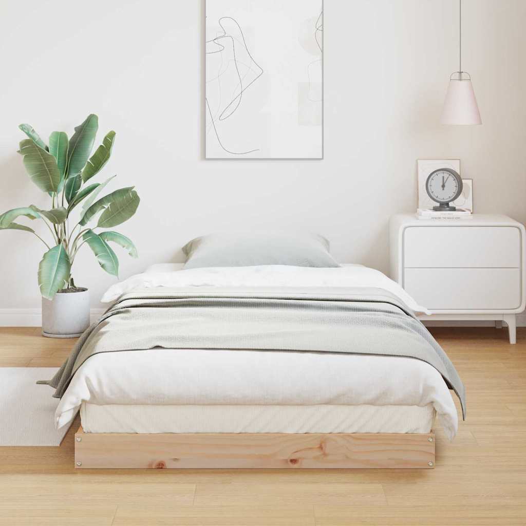Estrutura de cama de chão Natural 80 x 220 cm