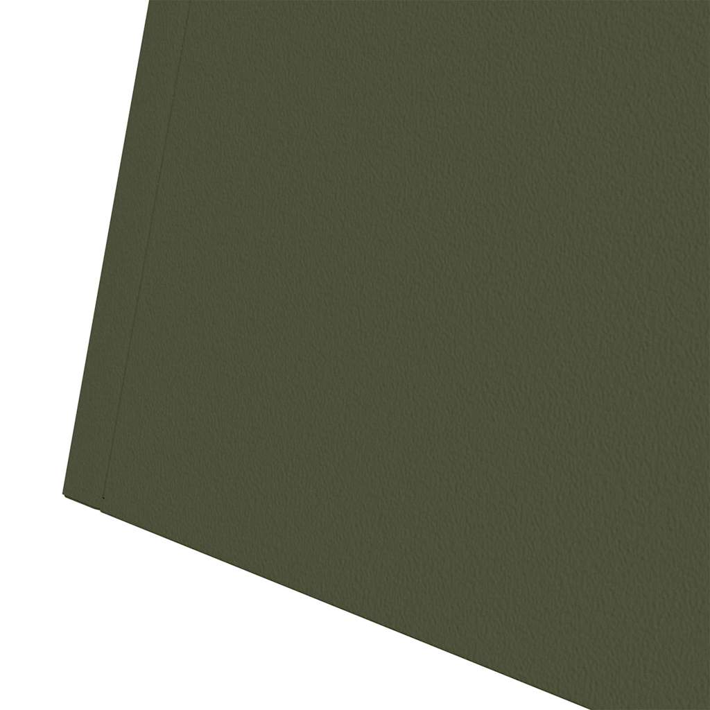 Vaso de Pilar Verde-azeitona 35 x 35 x 73 cm Aço