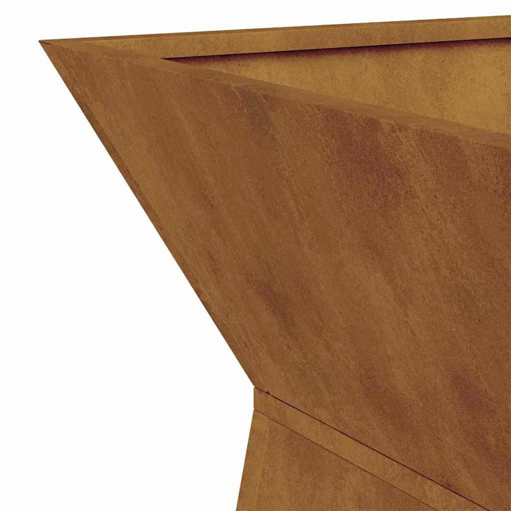 Vaso de Pilar 2 pcs Prateado 35 x 35 x 73 cm Aço