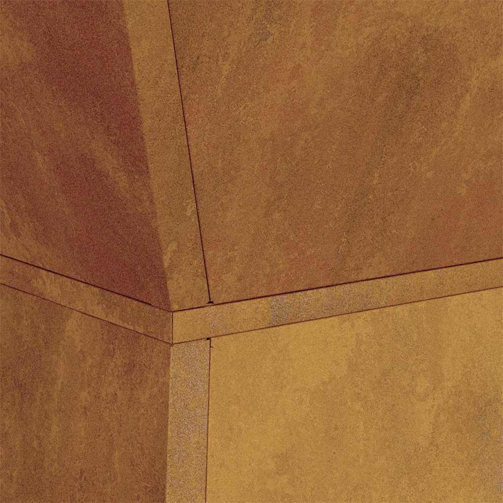 Vaso de Pilar 2 pcs Prateado 35 x 35 x 73 cm Aço