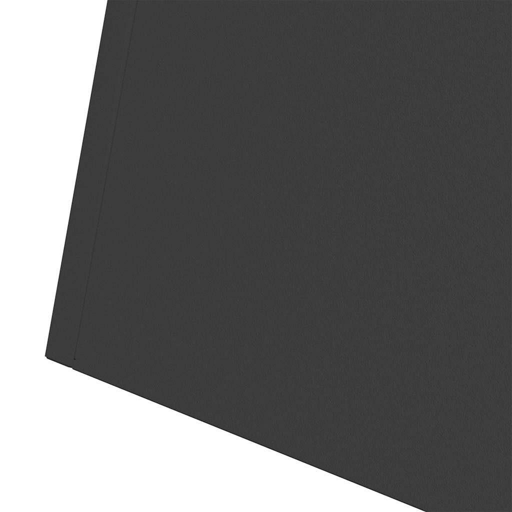 Vaso de Pilar Preto 40 x 40 x 100 cm Aço