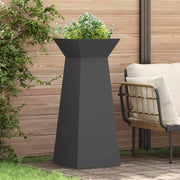 Vaso de Pilar Preto 40 x 40 x 100 cm Aço