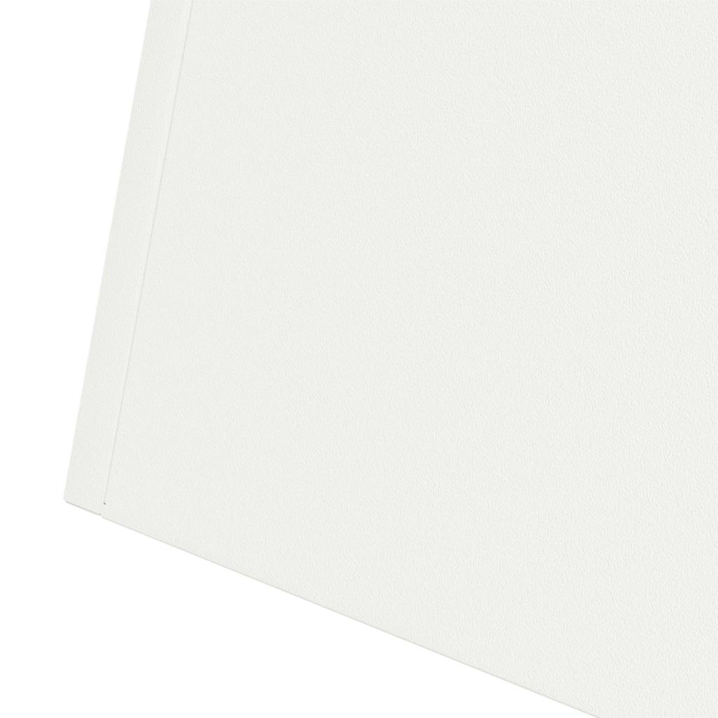 Vaso de Pilar 2 pcs Branco 40 x 40 x 100 cm Aço