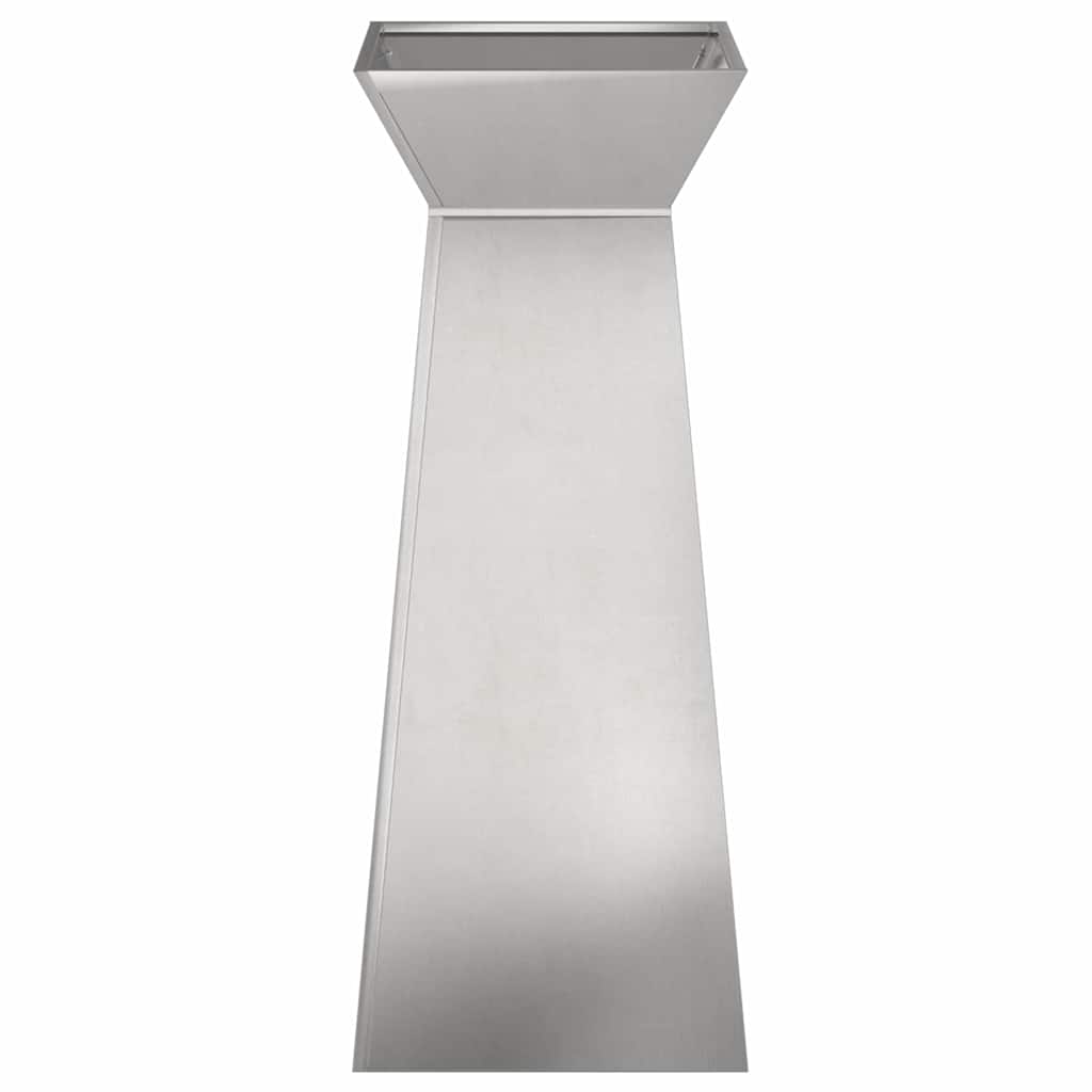 Vaso de Pilar 2 pcs Prateado 40 x 40 x 100 cm Aço