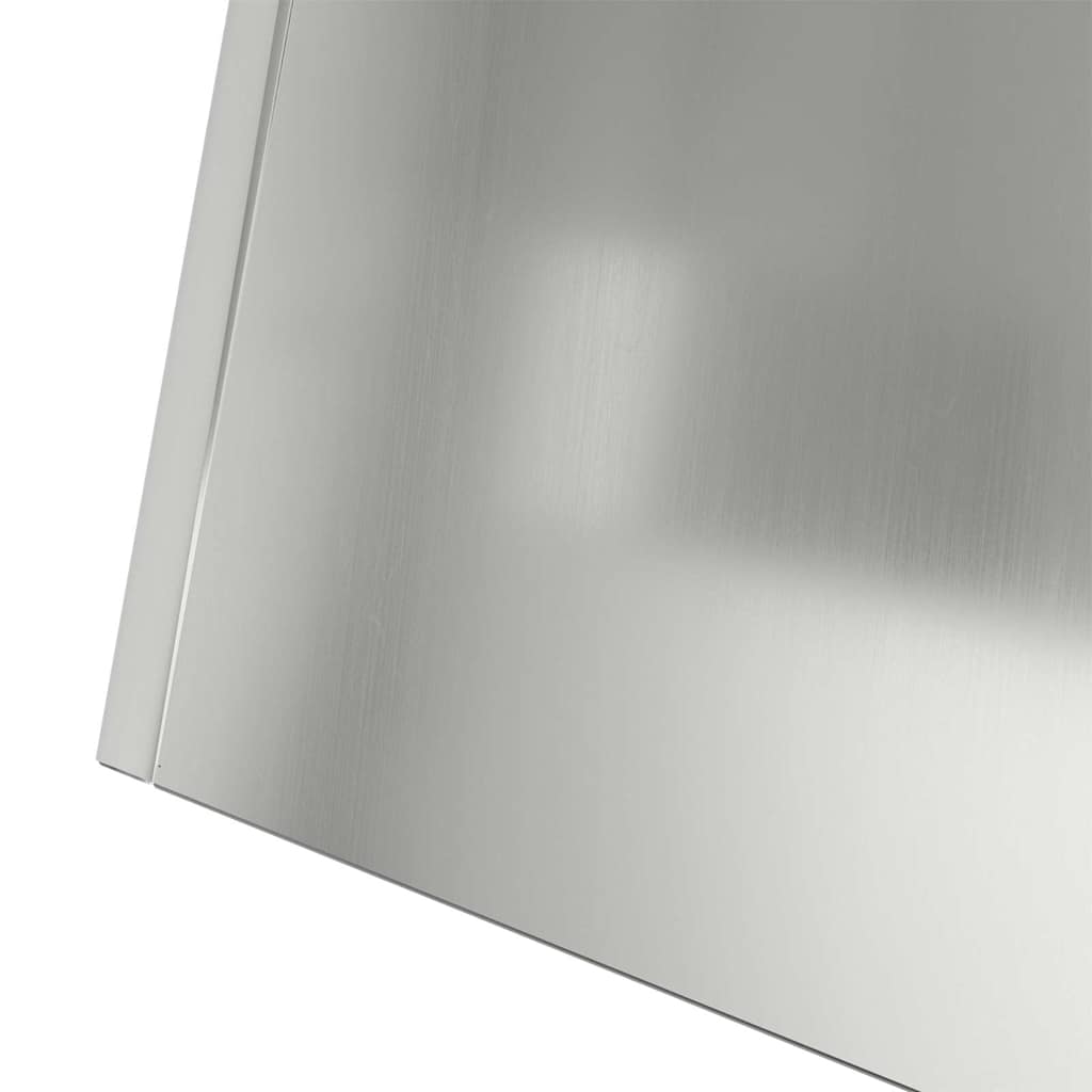 Vaso de Pilar 2 pcs Prateado 40 x 40 x 100 cm Aço