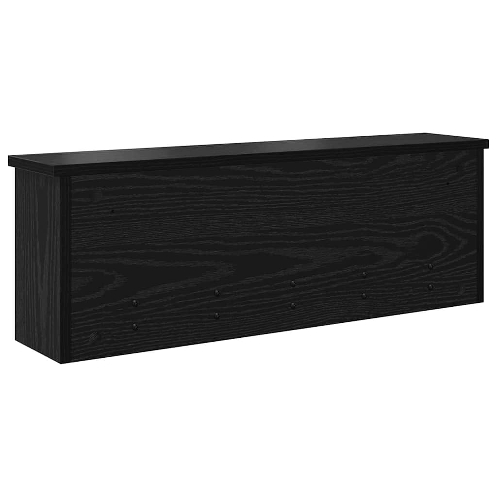 Cabideiro de Parede Carvalho preto 75 x 16 x 26 cm