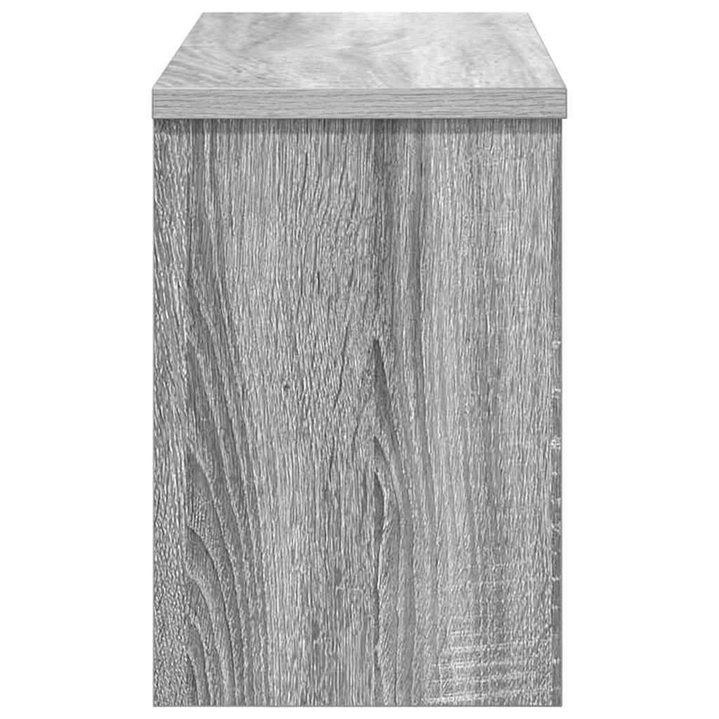 Cabideiro de Parede com porta Sonoma cinzento 50 x 20 x 30 cm
