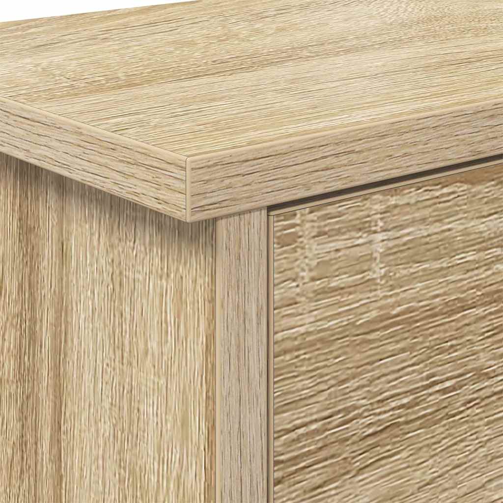 Cabideiro de Parede com porta Carvalho sonoma 80 x 20 x 30 cm