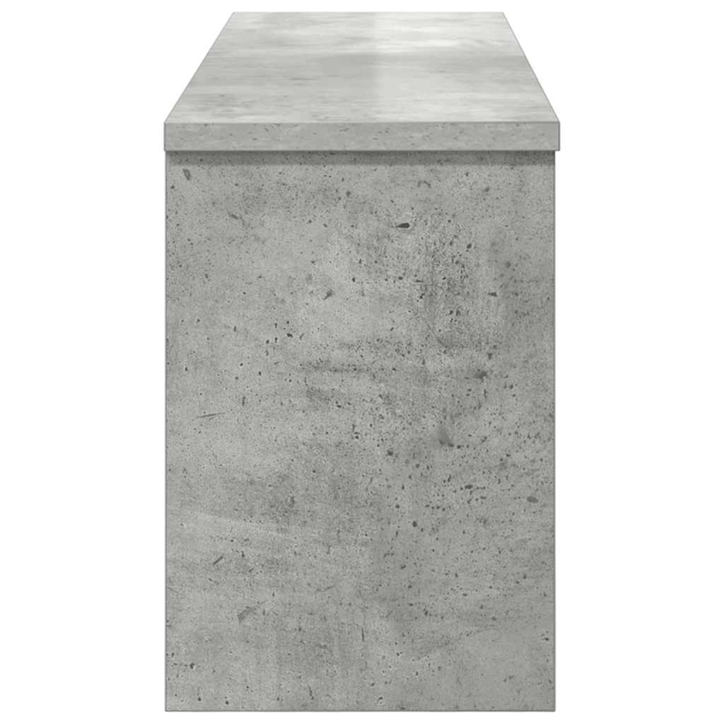 Cabideiro de Parede com porta Cinzento cimento 80 x 20 x 30 cm