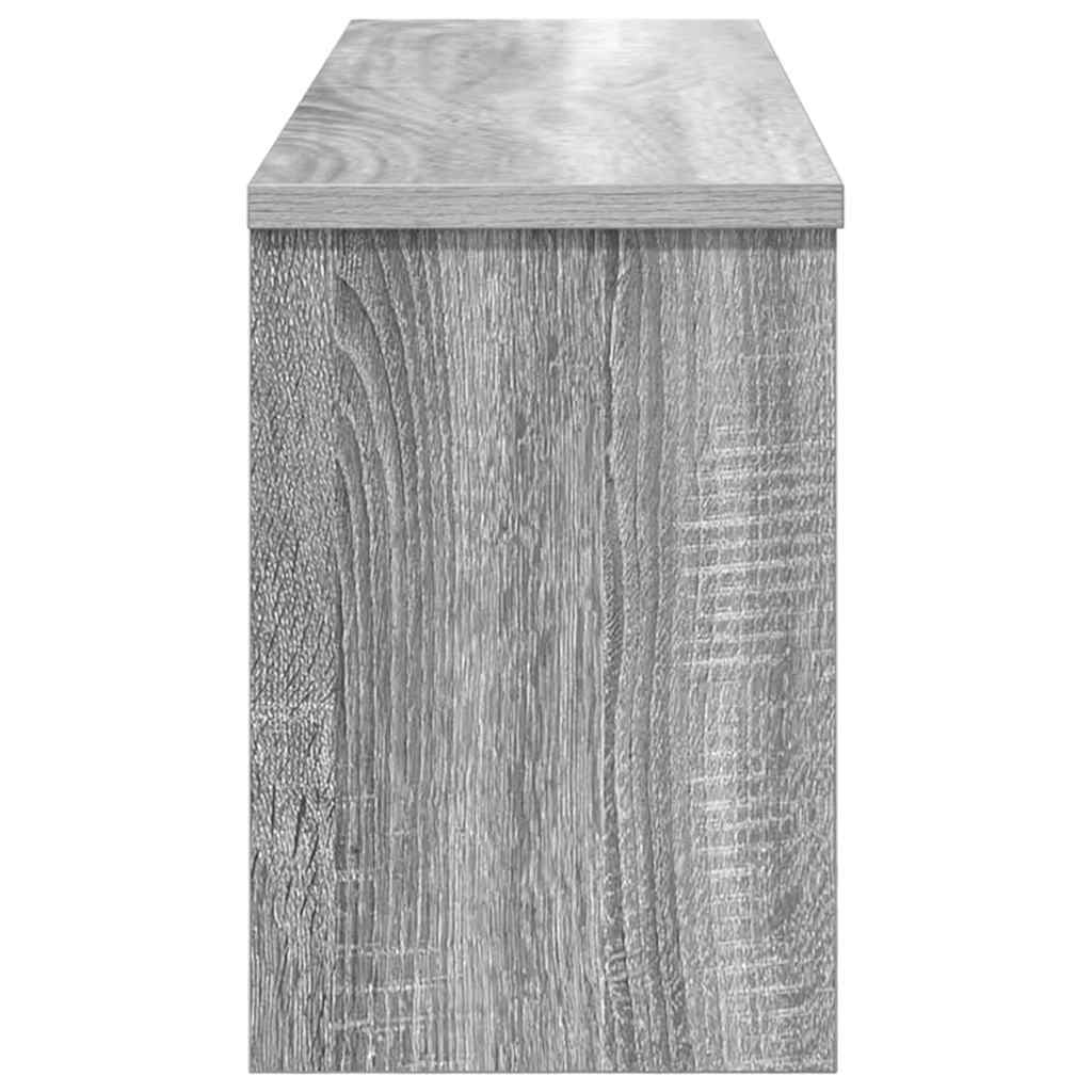 Cabideiro de Parede com porta Sonoma cinzento 80 x 20 x 30 cm