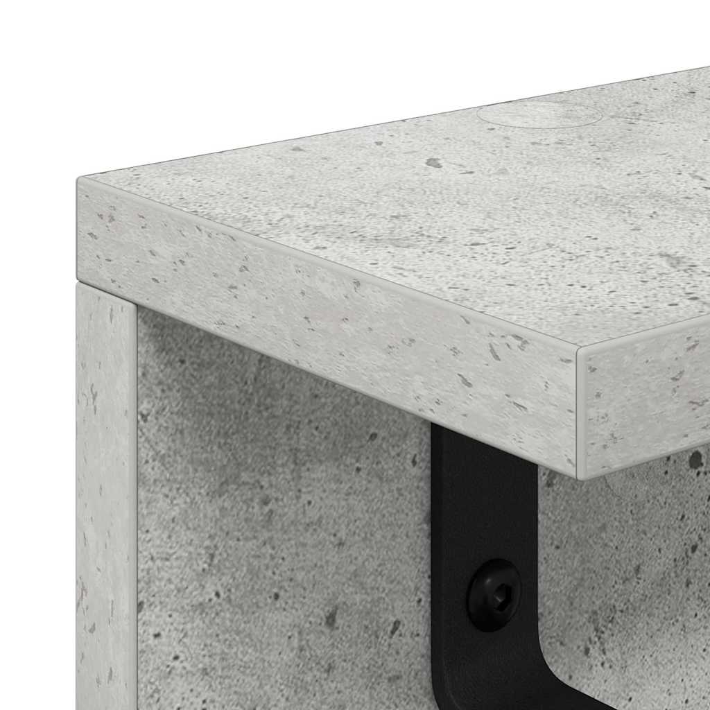 Cabideiro de Parede Cinzento cimento 40 x 10.5 x 10.5 cm