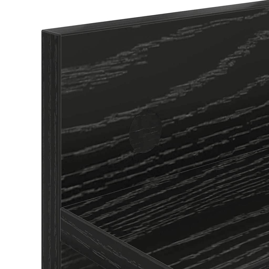 Cabideiro de Parede Carvalho preto 40 x 10.5 x 18 cm
