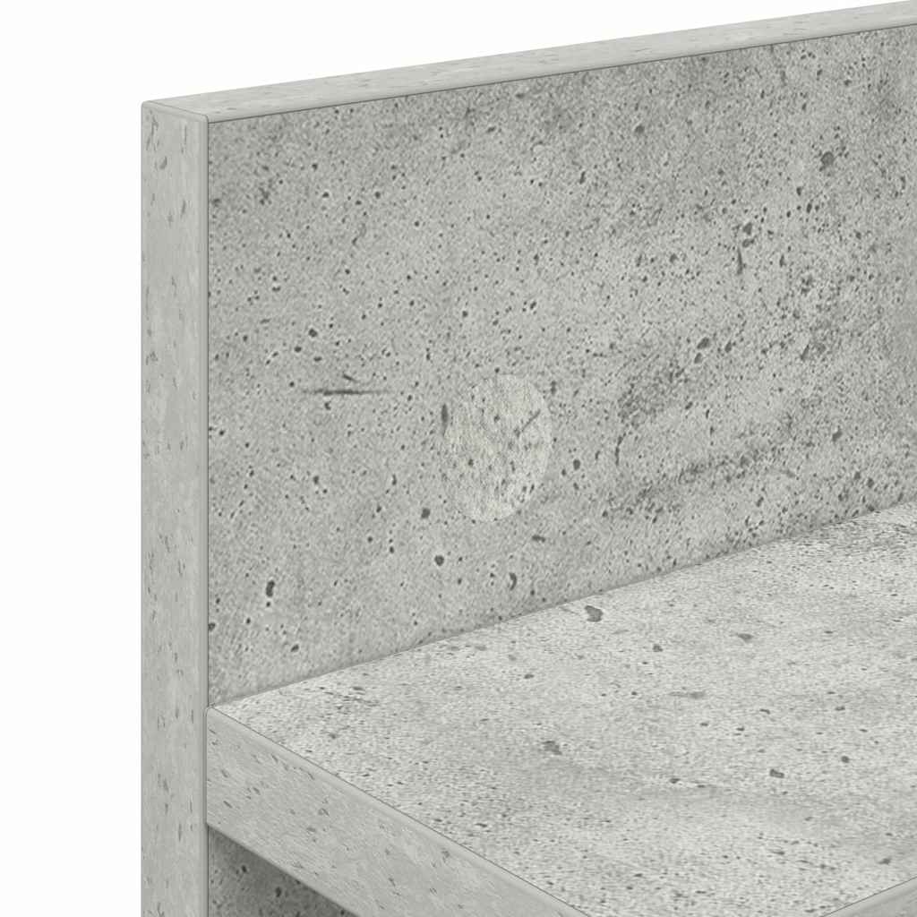 Cabideiro de Parede Cinzento cimento 40 x 10.5 x 18 cm
