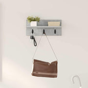 Cabideiro de Parede Cinzento cimento 40 x 10.5 x 18 cm