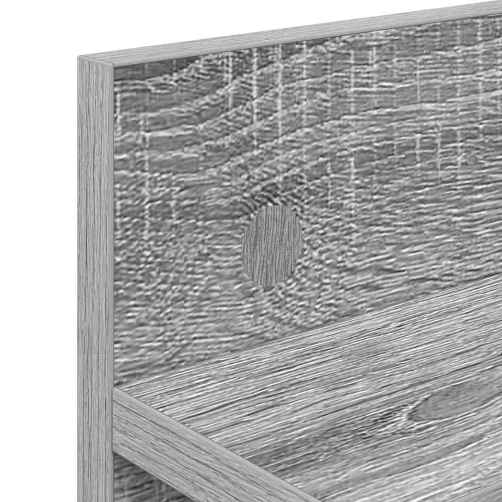 Cabideiro de Parede Sonoma cinzento 40 x 10.5 x 18 cm