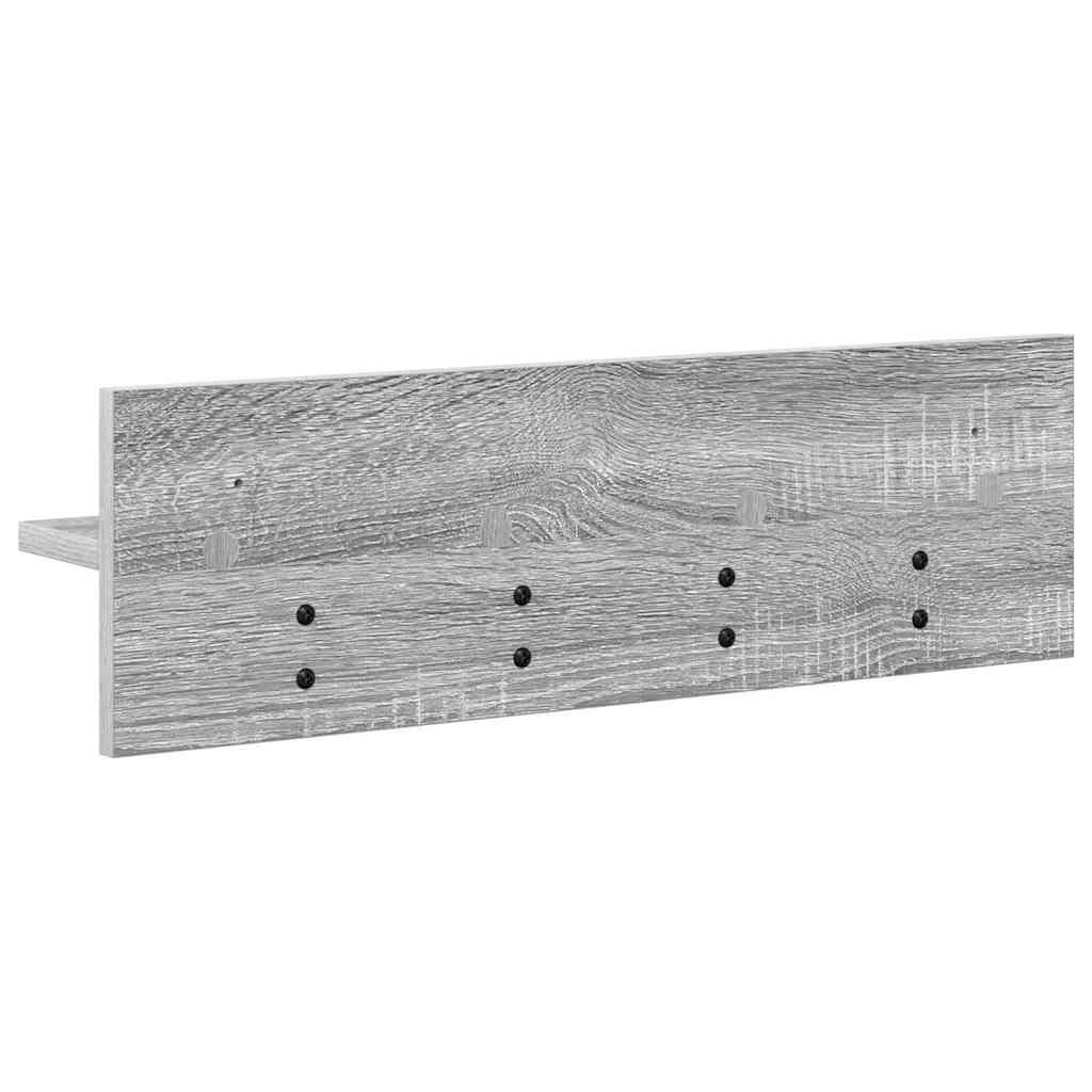 Cabideiro de Parede Sonoma cinzento 60 x 10.5 x 18 cm