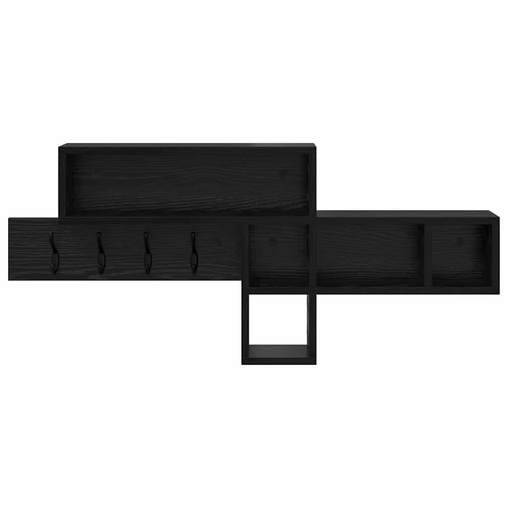 Cabideiro de Parede Carvalho preto 100 x 12 x 43.5 cm
