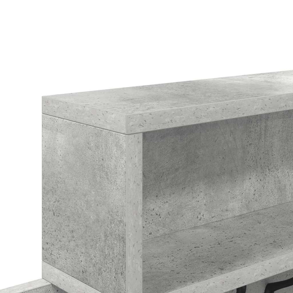Cabideiro de Parede Cinzento cimento 100 x 12 x 43.5 cm