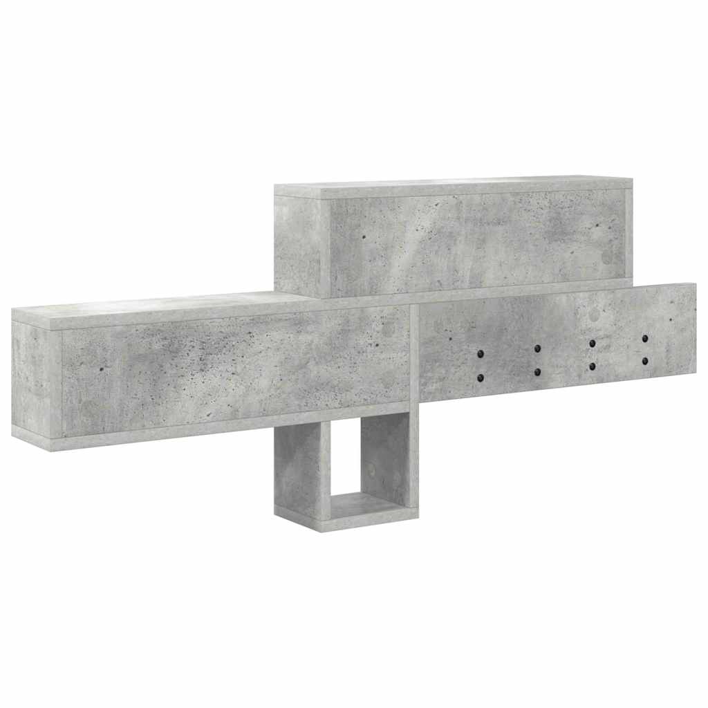 Cabideiro de Parede Cinzento cimento 100 x 12 x 43.5 cm