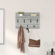 Cabideiro de Parede Sonoma cinzento 60 x 40 x 12 cm