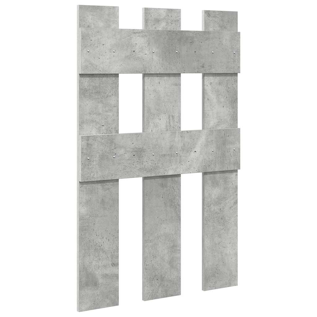 Cabideiro de Parede Cinzento cimento 65 x 3 x 100 cm