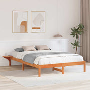 Estrutura de cama com mesas de cabeceira Castanho 140 x 200 cm