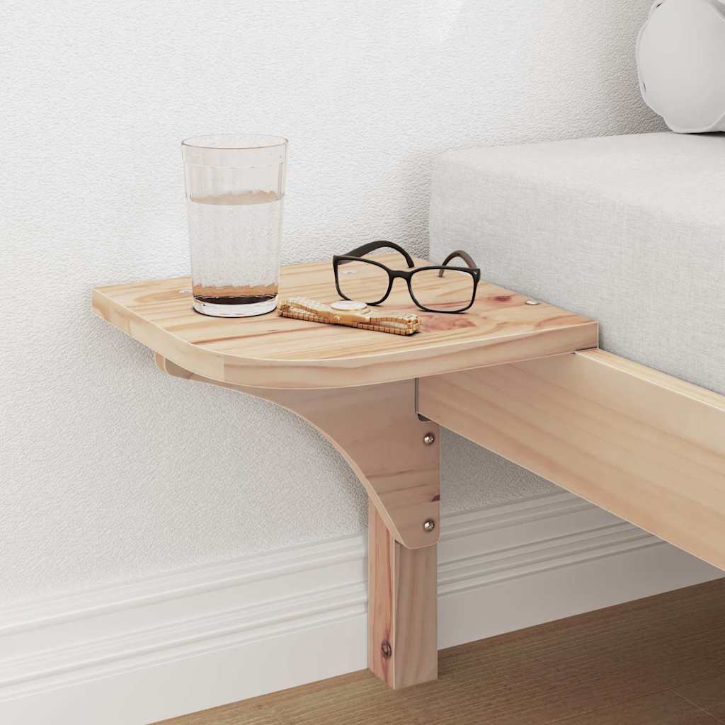 Estrutura de cama com mesas de cabeceira Branco 90 x 190 cm