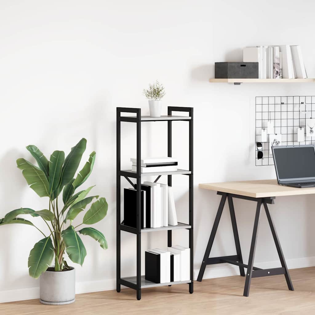 Estante Sonoma cinzento 40 x 30 x 118 cm Madeira processada