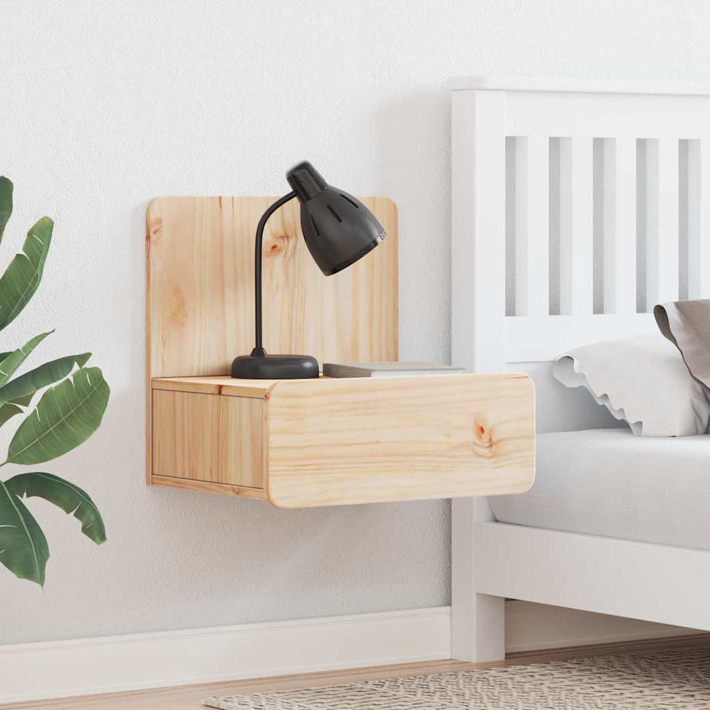 Mesa-de-cabeceira com gaveta Castanho 44 x 32.5 x 40 cm