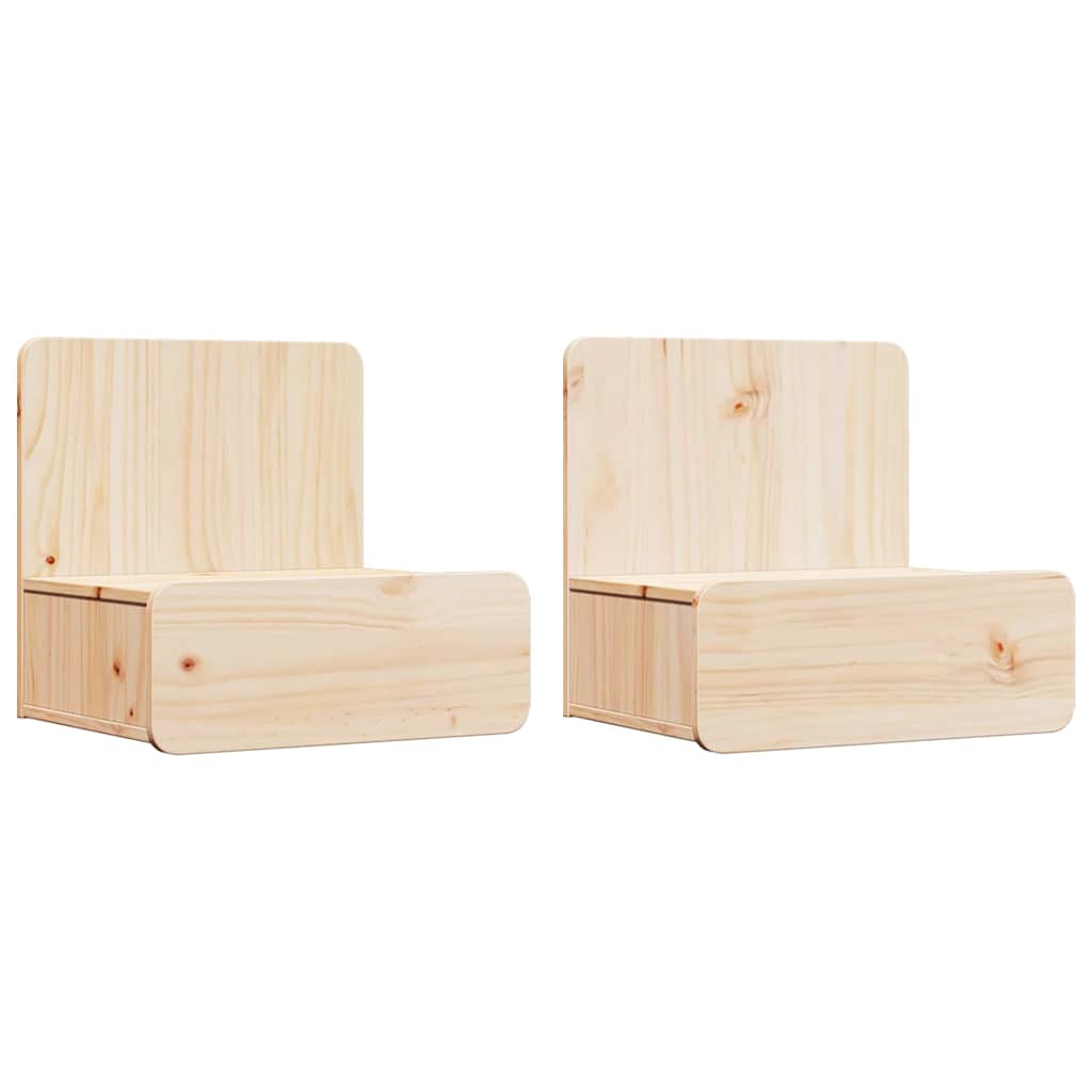 Mesa-de-cabeceira com gaveta 2 pcs Castanho 44 x 32.5 x 40 cm