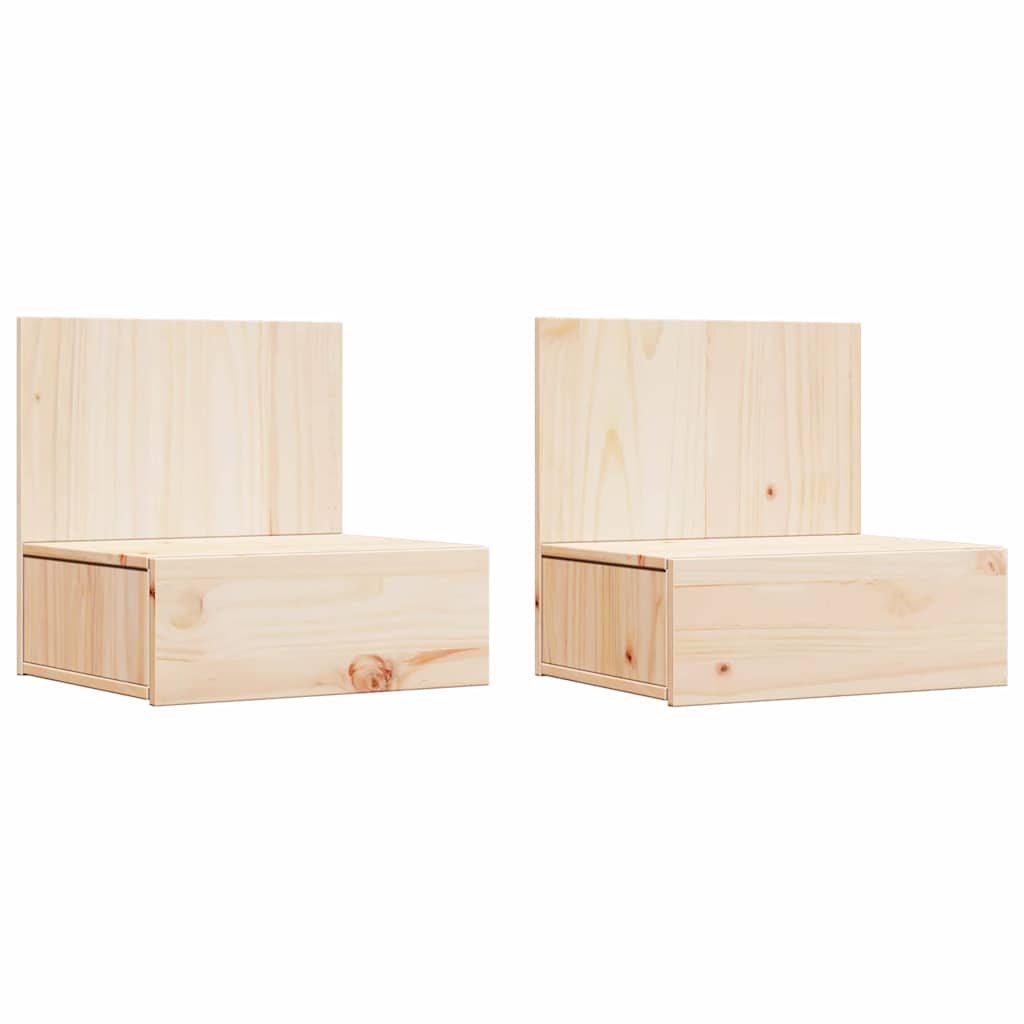 Mesa-de-cabeceira com gaveta 2 pcs Castanho 42 x 32.5 x 40 cm