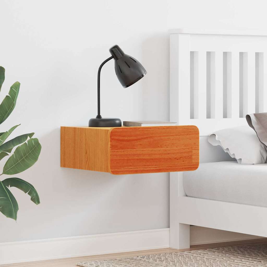 Mesa-de-cabeceira com gaveta Castanho-mel 39 x 34 x 16.5 cm