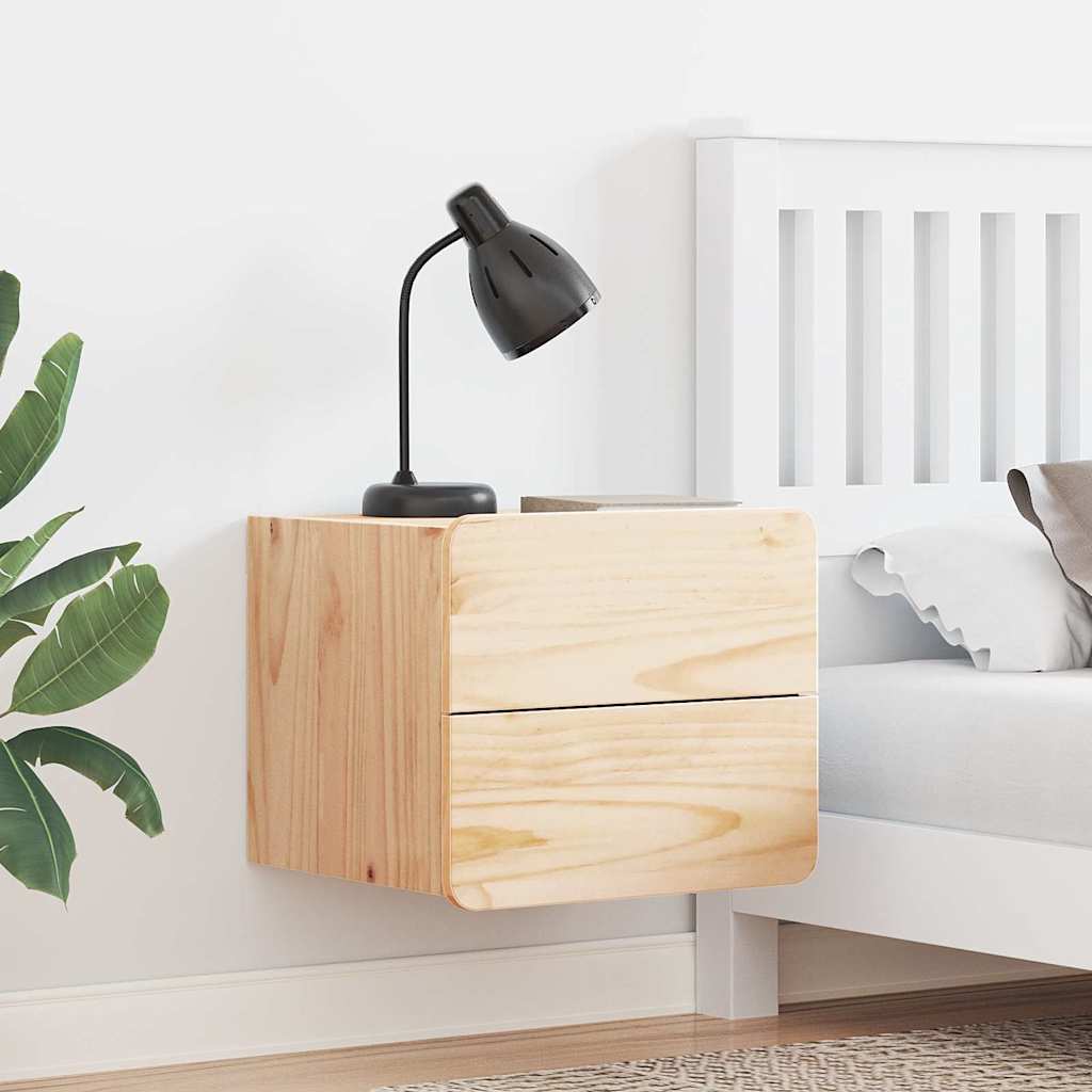 Mesa-de-cabeceira com gaveta 2 pcs Castanho 39 x 34 x 33 cm