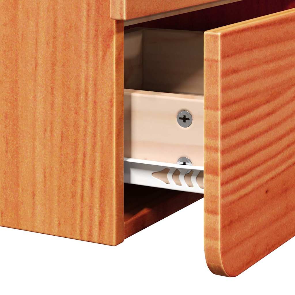 Mesa-de-cabeceira com gaveta Castanho-mel 39 x 34 x 33 cm